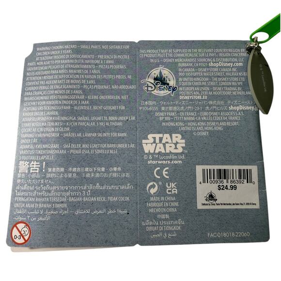 Disney Star Wars Grogu Baby Yoda & The Mandalorian Art Pack Zipper Pouch New - Picture 5 of 7